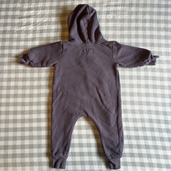 Mini Mioche Hooded Plush Biker Romper - Picture 3 of 4
